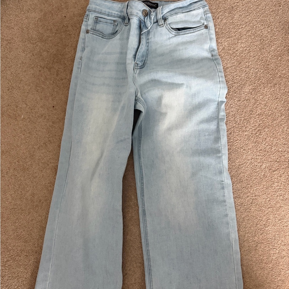 Women’s Wash Wide Leg Cropped Jeans